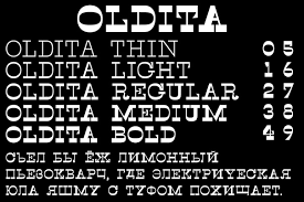 Oldita Thin Font preview